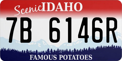 ID license plate 7B6146R