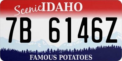 ID license plate 7B6146Z