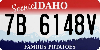 ID license plate 7B6148V