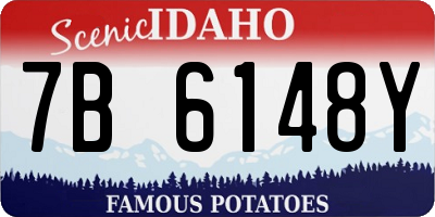 ID license plate 7B6148Y