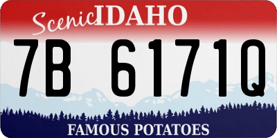ID license plate 7B6171Q