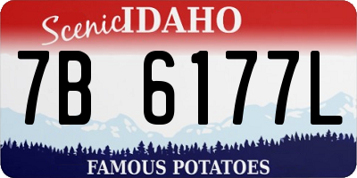 ID license plate 7B6177L