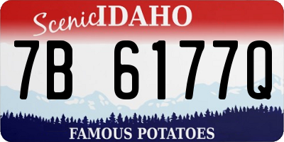 ID license plate 7B6177Q