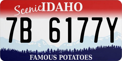ID license plate 7B6177Y