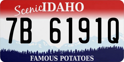 ID license plate 7B6191Q