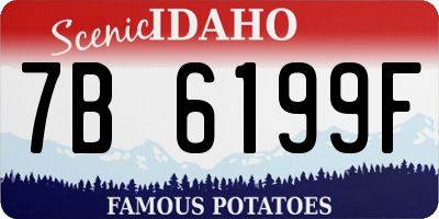 ID license plate 7B6199F
