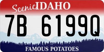 ID license plate 7B6199Q