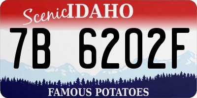 ID license plate 7B6202F
