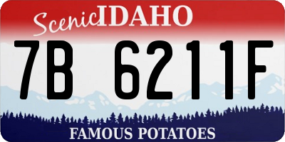 ID license plate 7B6211F