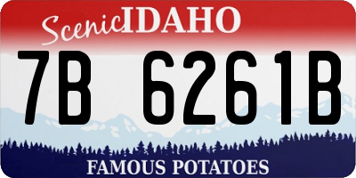 ID license plate 7B6261B