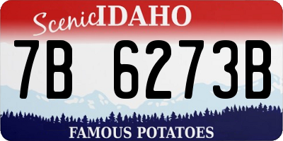 ID license plate 7B6273B