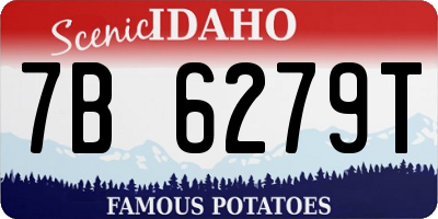 ID license plate 7B6279T