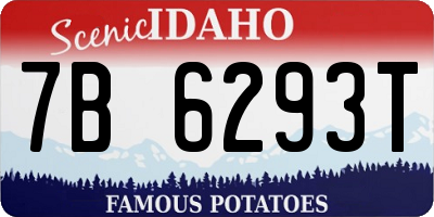 ID license plate 7B6293T