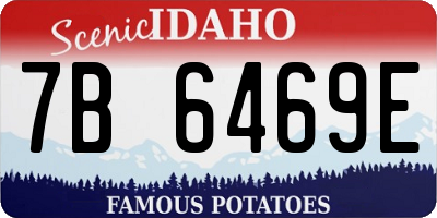 ID license plate 7B6469E