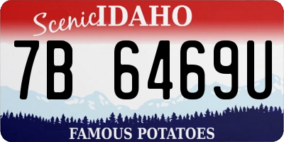 ID license plate 7B6469U