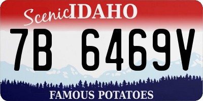 ID license plate 7B6469V