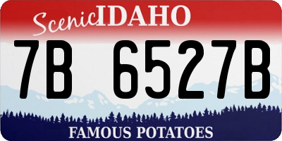 ID license plate 7B6527B