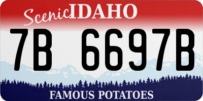 ID license plate 7B6697B