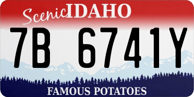 ID license plate 7B6741Y