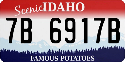 ID license plate 7B6917B