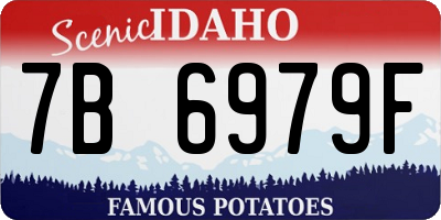 ID license plate 7B6979F