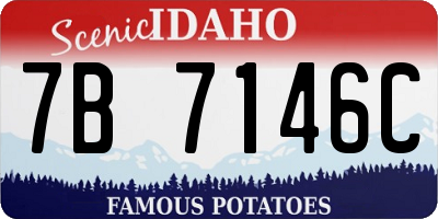 ID license plate 7B7146C