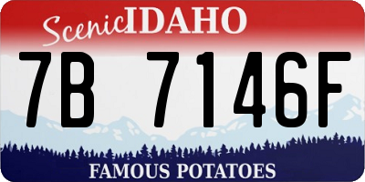 ID license plate 7B7146F