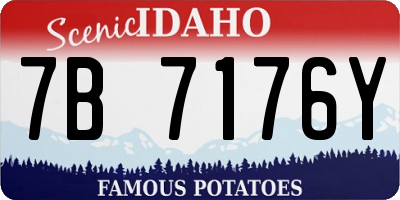 ID license plate 7B7176Y