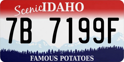 ID license plate 7B7199F