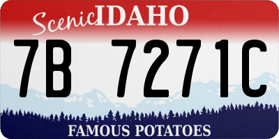 ID license plate 7B7271C
