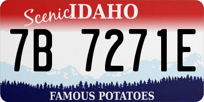 ID license plate 7B7271E