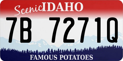 ID license plate 7B7271Q