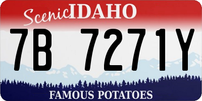 ID license plate 7B7271Y