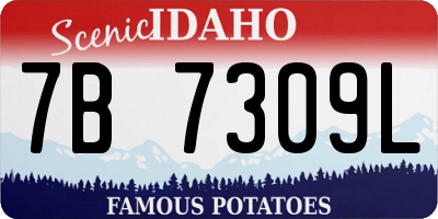 ID license plate 7B7309L