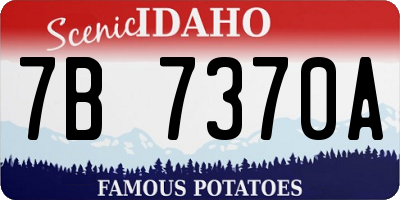 ID license plate 7B7370A
