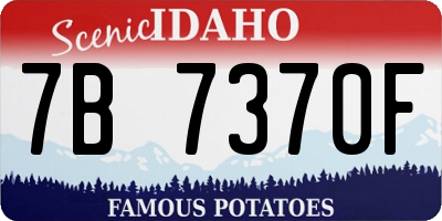ID license plate 7B7370F