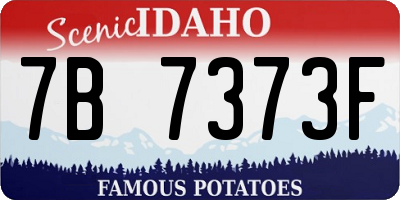 ID license plate 7B7373F