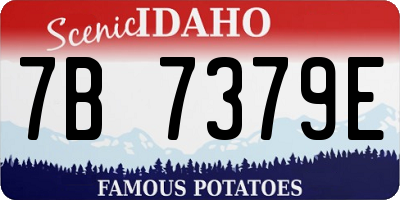 ID license plate 7B7379E