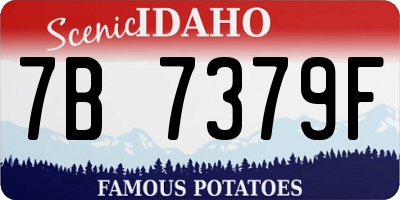 ID license plate 7B7379F