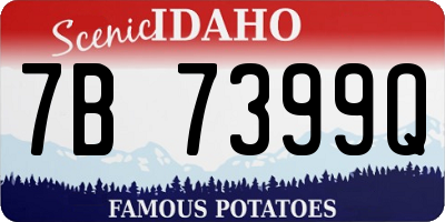 ID license plate 7B7399Q