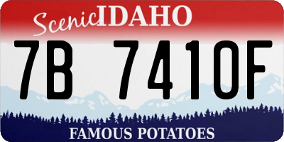ID license plate 7B7410F