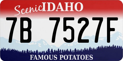 ID license plate 7B7527F