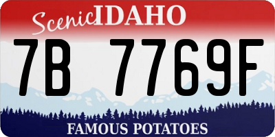 ID license plate 7B7769F