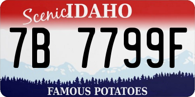 ID license plate 7B7799F