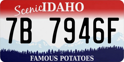 ID license plate 7B7946F