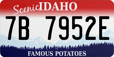 ID license plate 7B7952E
