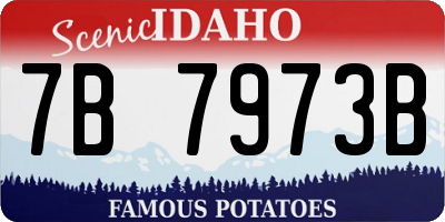 ID license plate 7B7973B