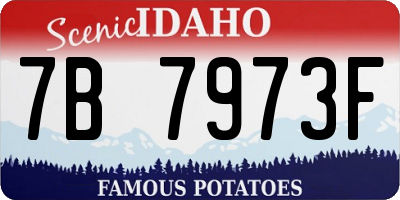 ID license plate 7B7973F
