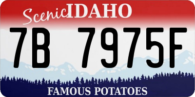 ID license plate 7B7975F