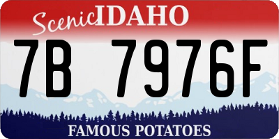 ID license plate 7B7976F